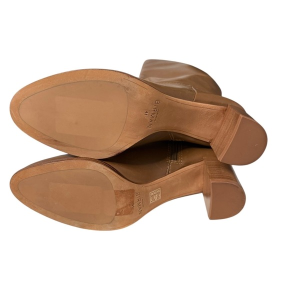 Alexandre Birman Brown Leather Heeled Knee High Boots Women Size EU 41 - Picture 10 of 12